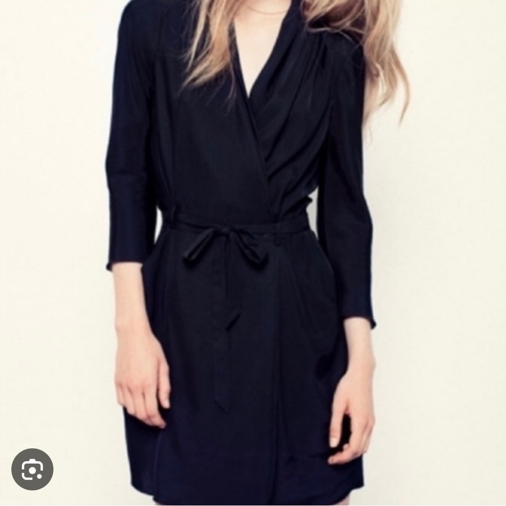 Wilfred Franca Navy Wrap Dress
